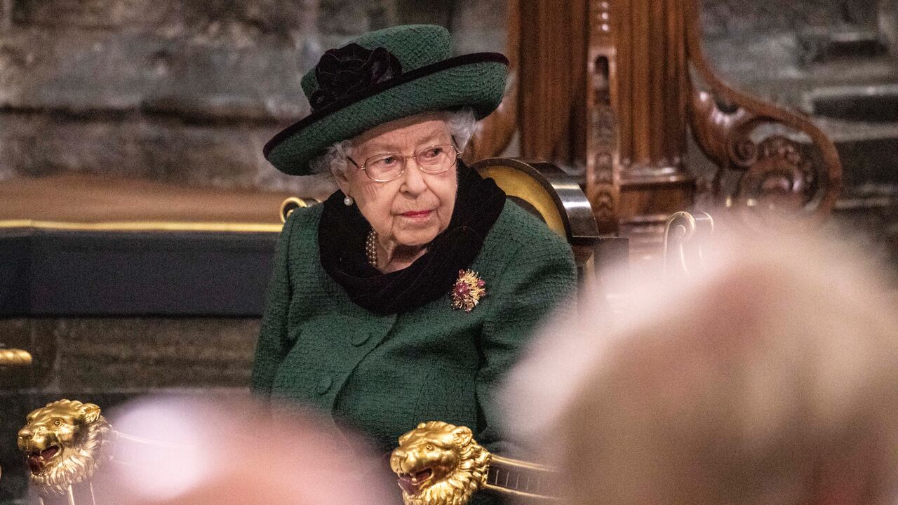 La Reina Isabel II en Westminster para el homenaje a su difunto esposo, el duque de Edimburgo, este 29 de marzo de 2022.(Photo Richard Pohle - WPA Pool/Getty Images)