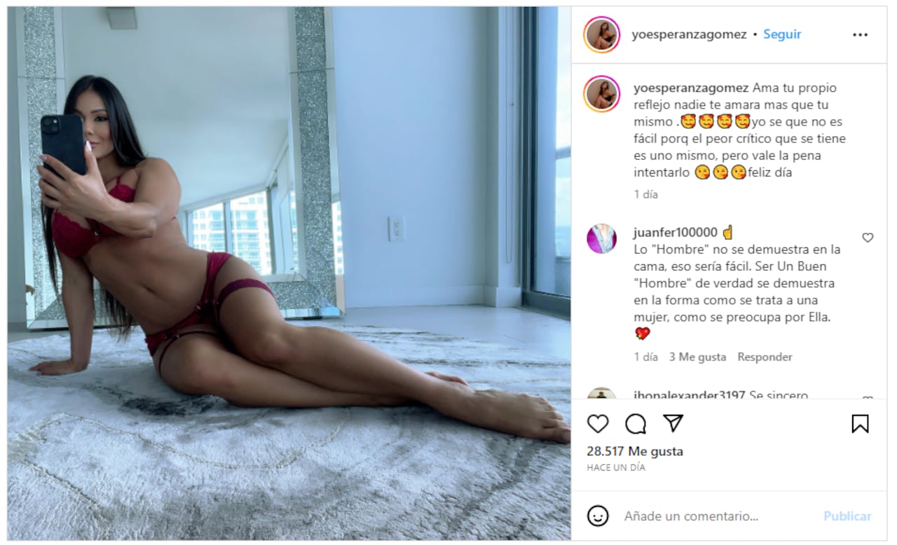 Foto: Instagram @yoesperanzagomez
