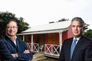 Gustavo Petro e Iván Duque