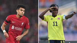 Luis Díaz y Linda Caicedo, jugadores colombianos nominados en los Globe Soccer Awards.