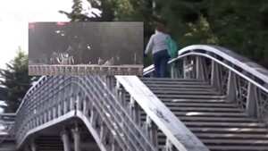 Sus peligrosas maniobras causaron pánico entre los transeúntes