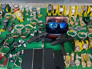 Esta fue la mercancía recuperada por las autoridades con la captura de uno de los presuntos ladrones.