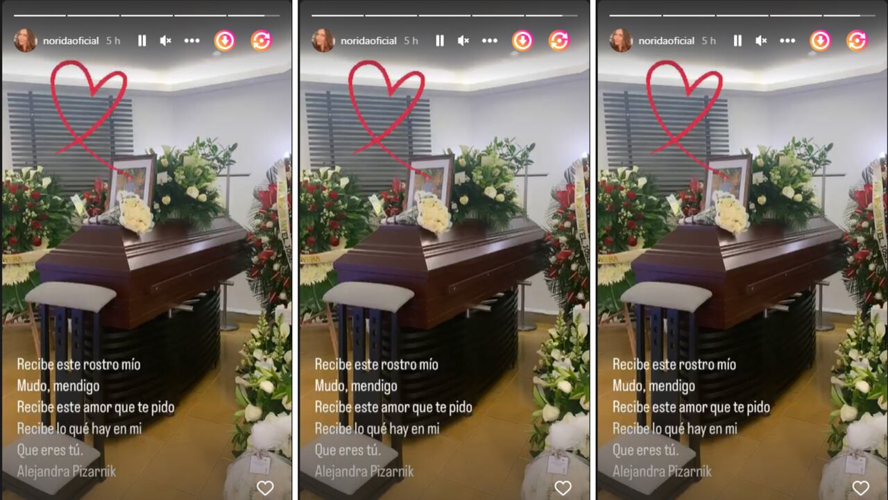 Esposa de Toto Vega mostró su ataúd