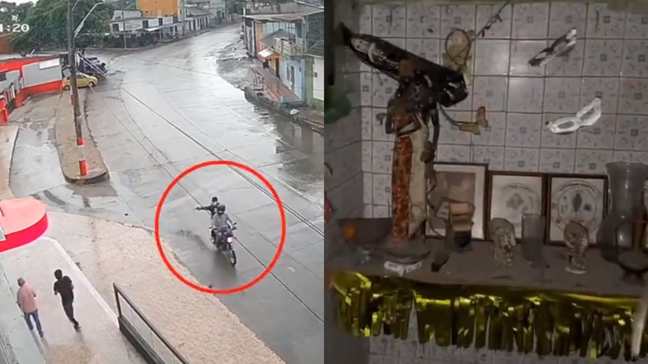 Policía descubrió macabro altar en guarida de ladrones, así se protegían de ser capturados