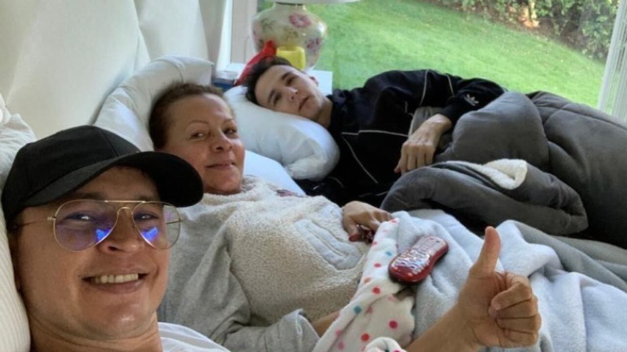 Jhonier Leal, Marleny Hernández y Mauricio Leal
