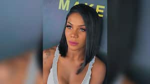 Erika Valencia, esposa de Kevin Mina, jugador que prometio cortarse el miembro si su equipo desciende.