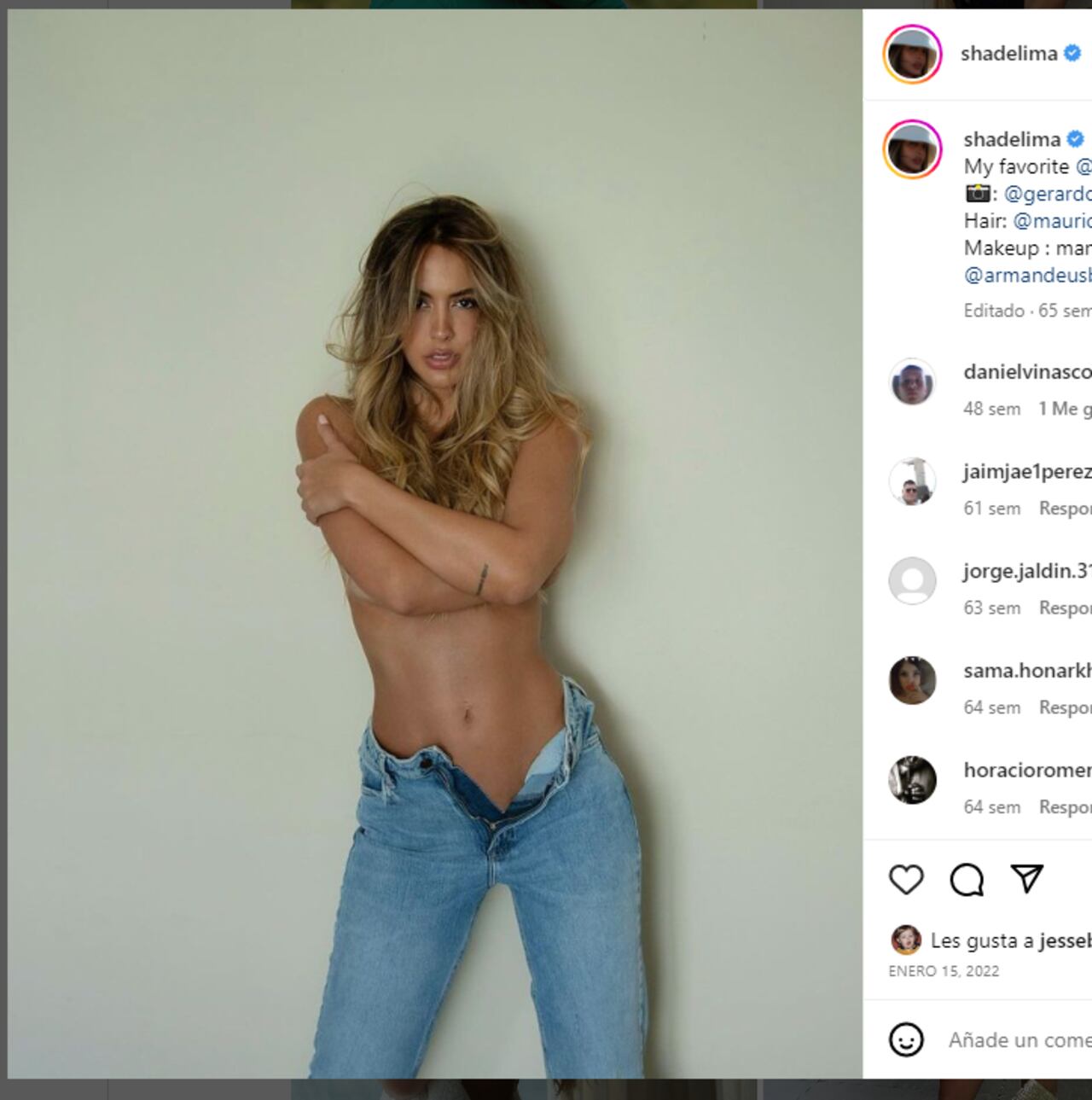 Foto: Instagram @shadelima
