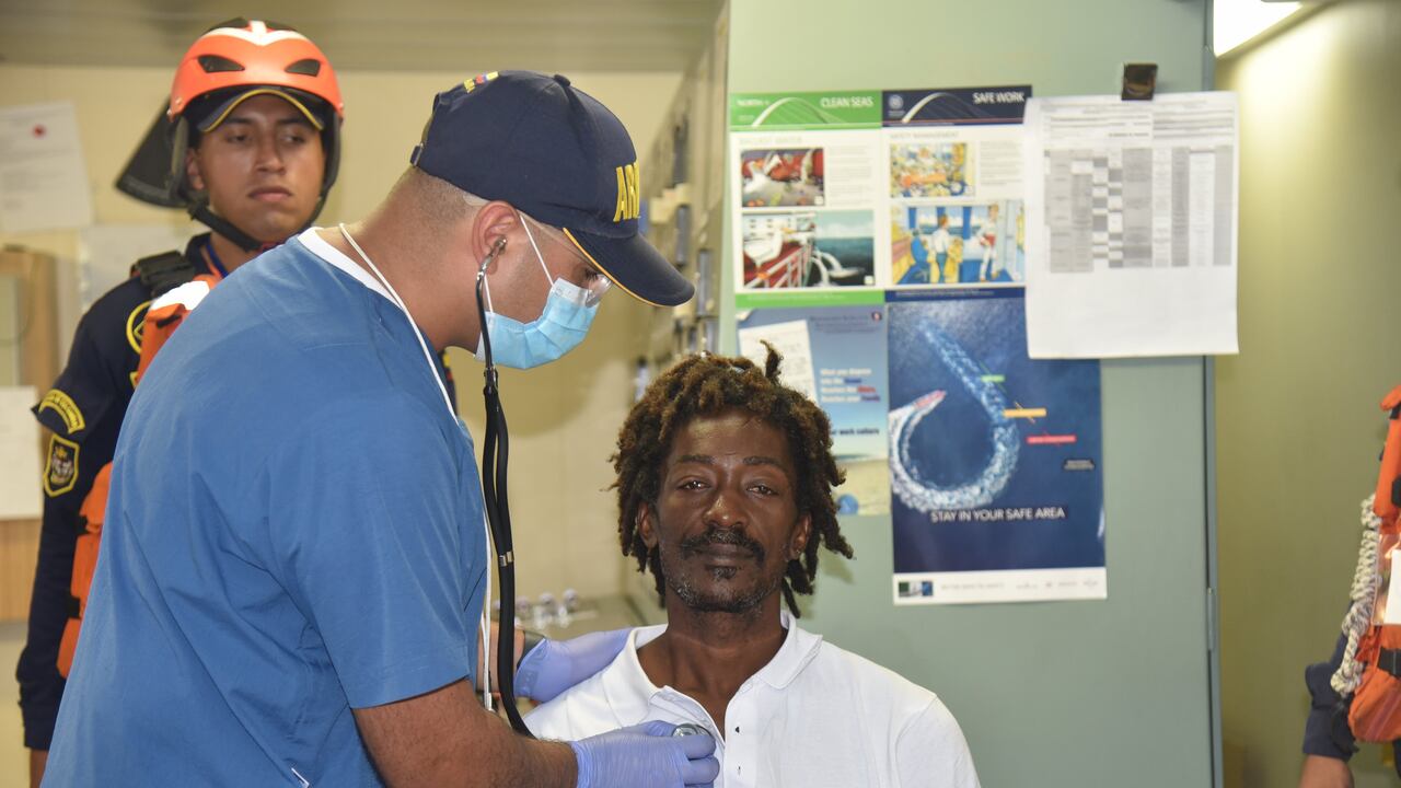 Elvis Francois, naufrago rescatado