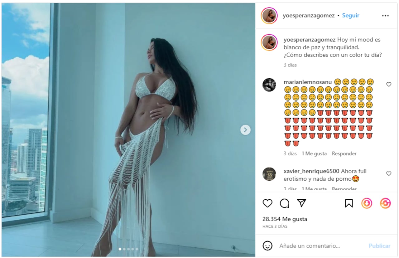 Foto: Instagram @yoesperanzagomez