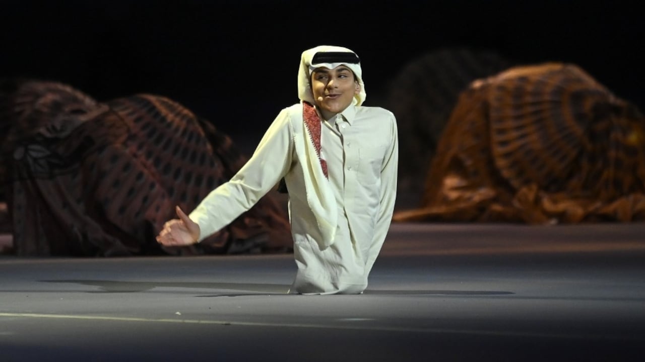 Ghanim Al-Muftah, influencer qatarí, quien estuvo presente durante la inauguración del Mundial de Qatar 2022.