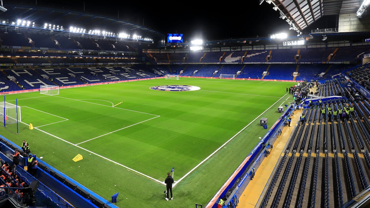 Stamford Bridge, estadio donde jugarán el Chelsea y el Manchester City.