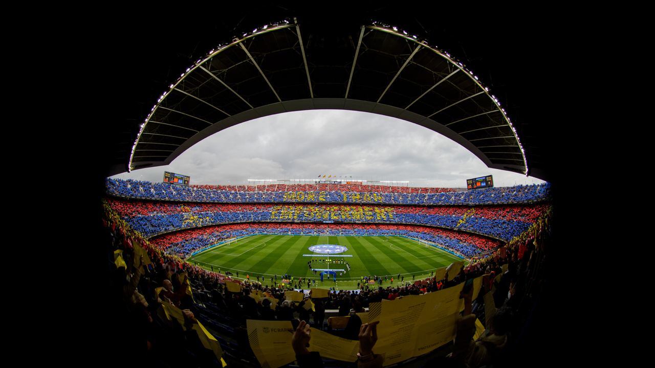 Barcelona y Real Madrid en el Camp Nou