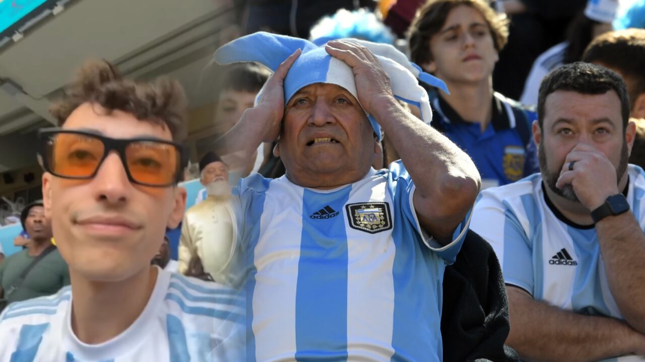 El hincha cuestionó a otros asistentes al estado afirmando que 'pagaron una boleta' para quedarse callados y no alentar.