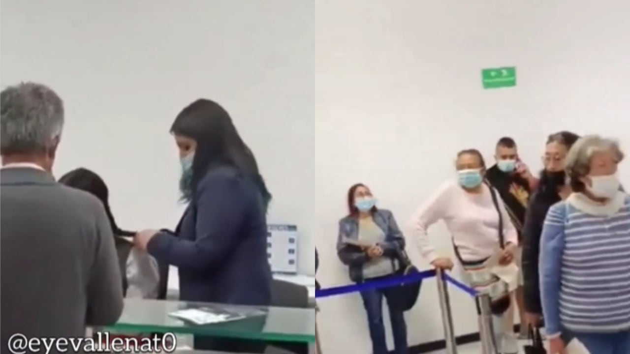 ¡Qué belleza! Mientras adultos mayores hacen largas filas en EPS, las funcionarias se peinan