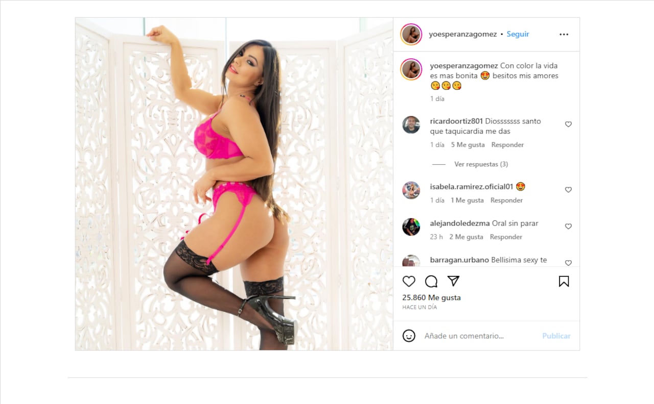 Foto: Instagram @yoesperanzagomez