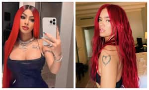 ¿Copiando a Karol G?, Yailin La Más Viral también mostró sus nipples