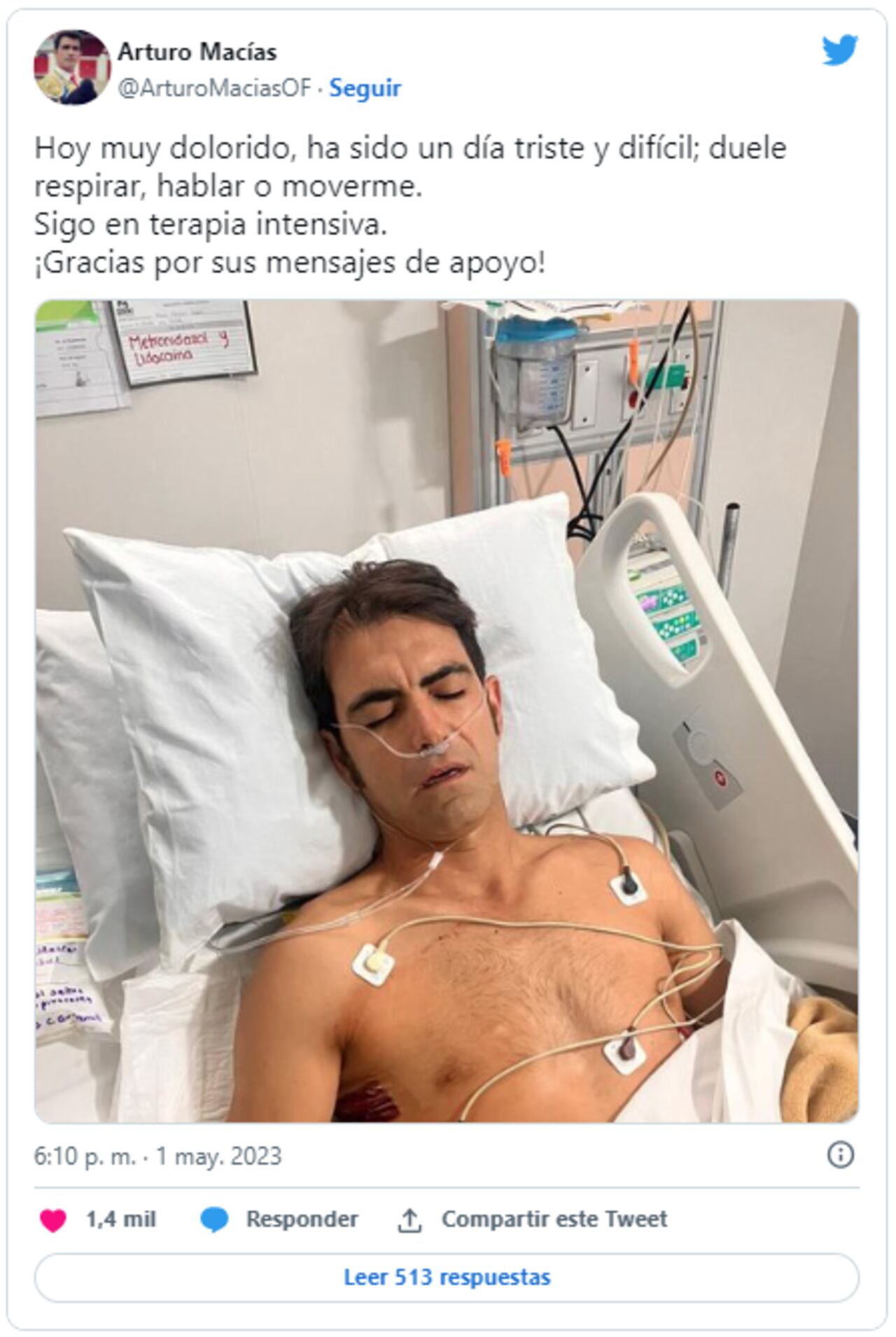 Foto: Twitter @ArturoMaciasOF
