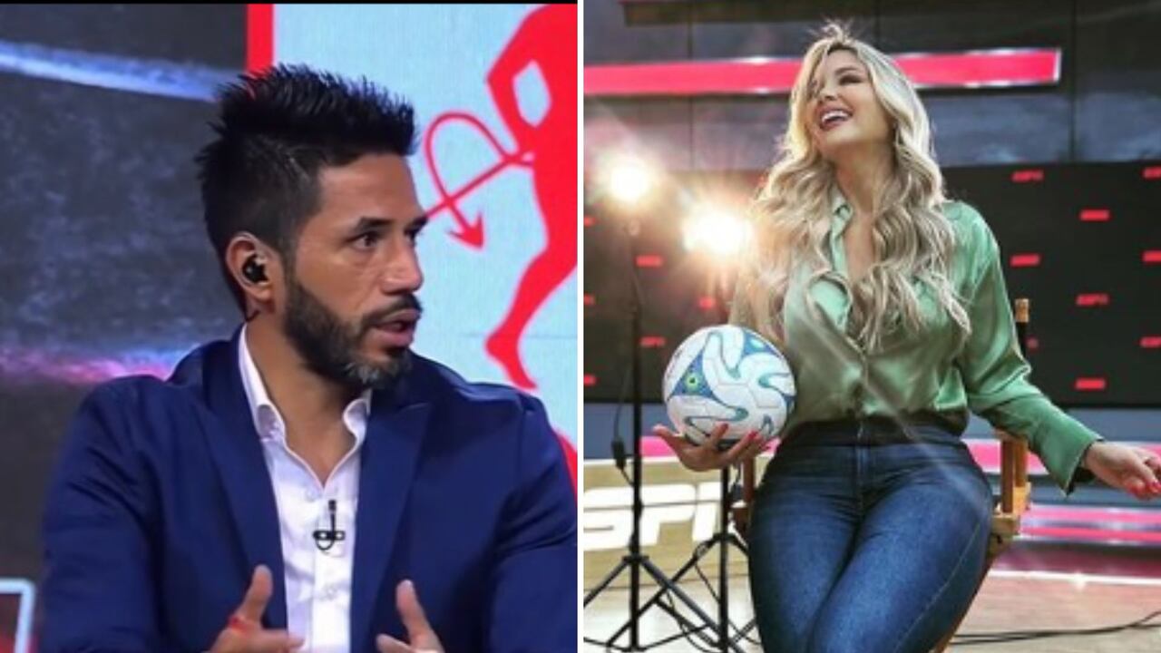 Fabián Vargas, exfutbolista, y Melissa Martínez, periodista.