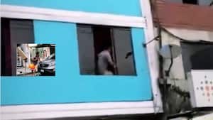 El hombre saltó de un segundo piso despavorido