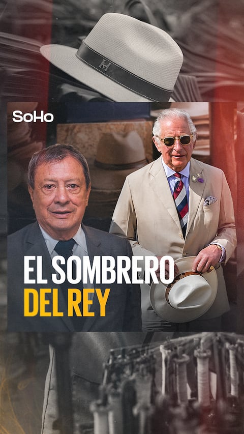 El sombrero de Mario Hernández que lució el rey Carlos III.