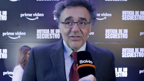 Rodrigo García, hijo de Gabriel García Márquez, en la presentación de la serie de 'Noticia de un secuestro'.