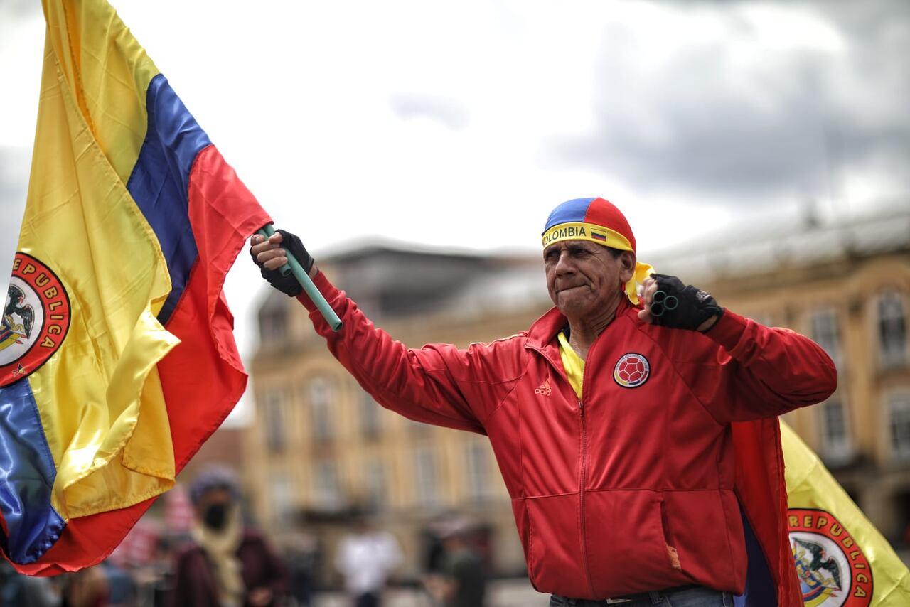 Plaza de Bolívar, marchas convocadas por el Gobierno de Gustavo Petro 14 de febrero