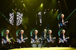 Def Leppard en el Parque Simón Bolívar de Bogotá, el 25 de febrero de 2023.