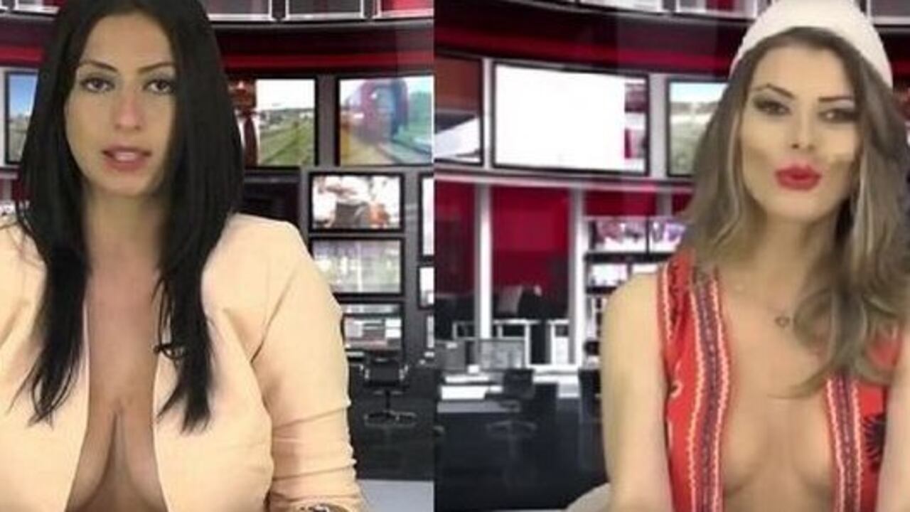 Presentadoras sin brasier