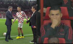 Cristiano Ronaldo en el juego ante el Liverpool.