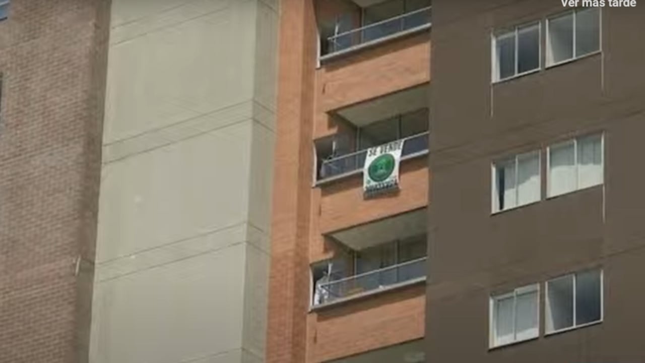 Edificio desde se lanzó un hombre junto a su hijo de 22 meses en Sabaneta.
