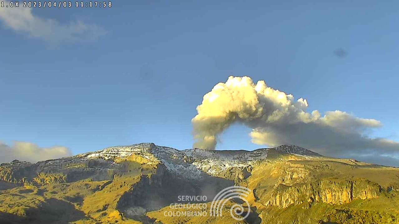 Volcán Nevado del Ruiz.