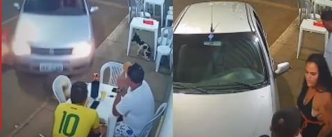 Mujer arrolla a su novio por tomar cerveza