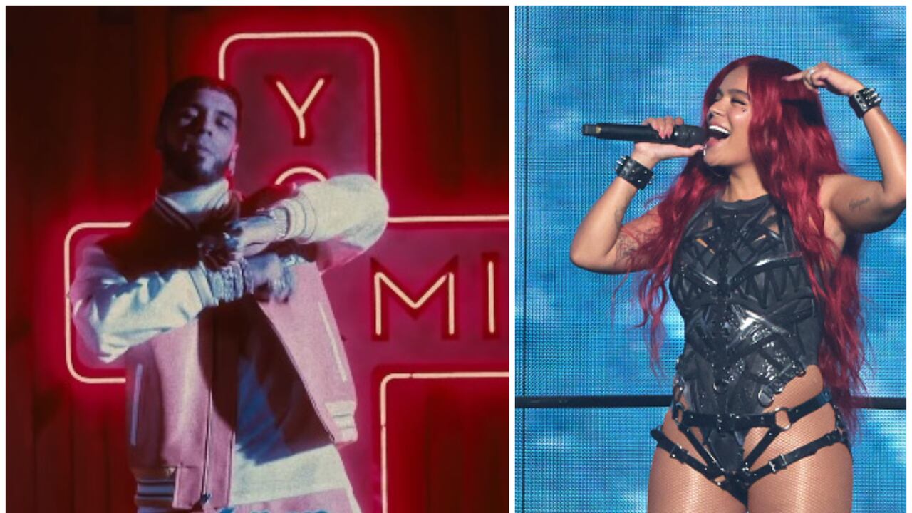 Anuel AA y Karol G,.