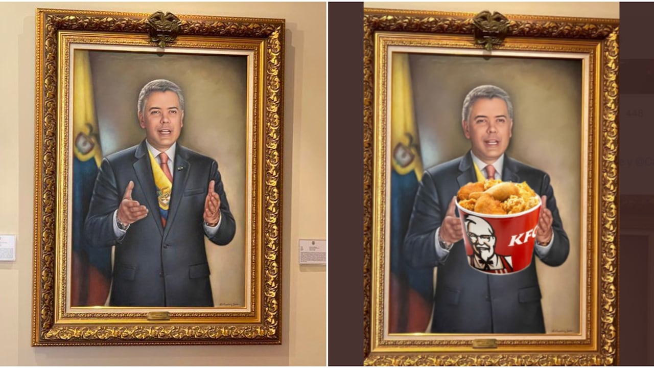 Cuadro de Iván Duque