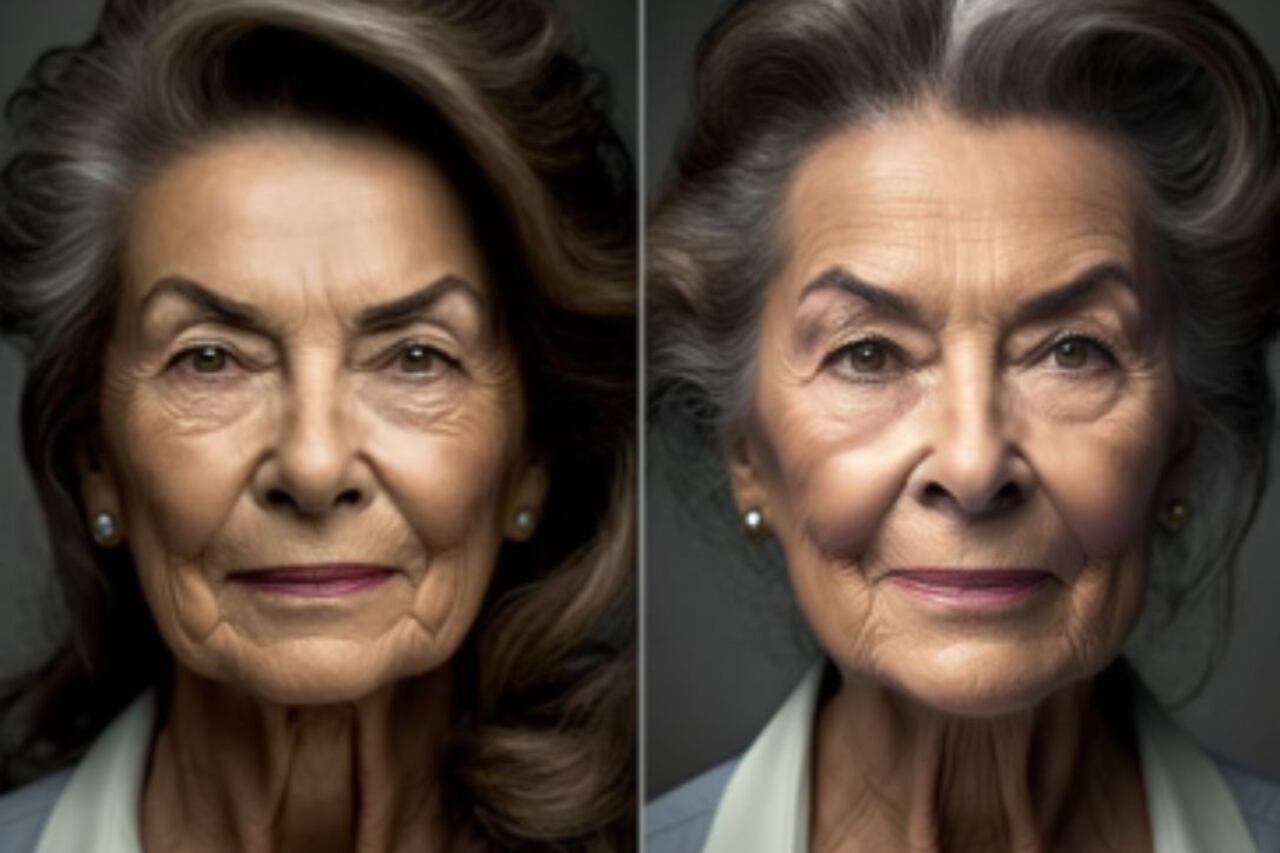 Carolina Cruz a los 70 años según la Inteligencia Artificial