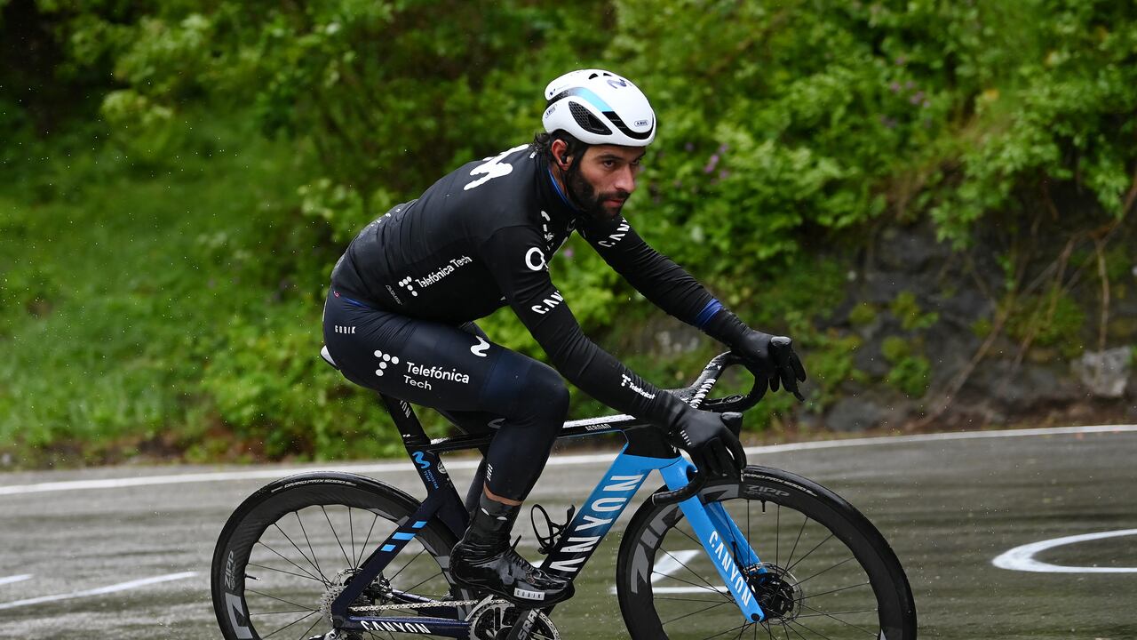 VIAREGGIO, ITALY - MAY 16: Fernando Gaviria of Colombia and Movistar Team competes during the 106th Giro d'Italia 2023, Stage 10 a 196km stage from Scandiano to Viareggio / #UCIWT / on May 16, 2023 in Viareggio, Italy. (Photo by Tim de Waele/Getty Images)