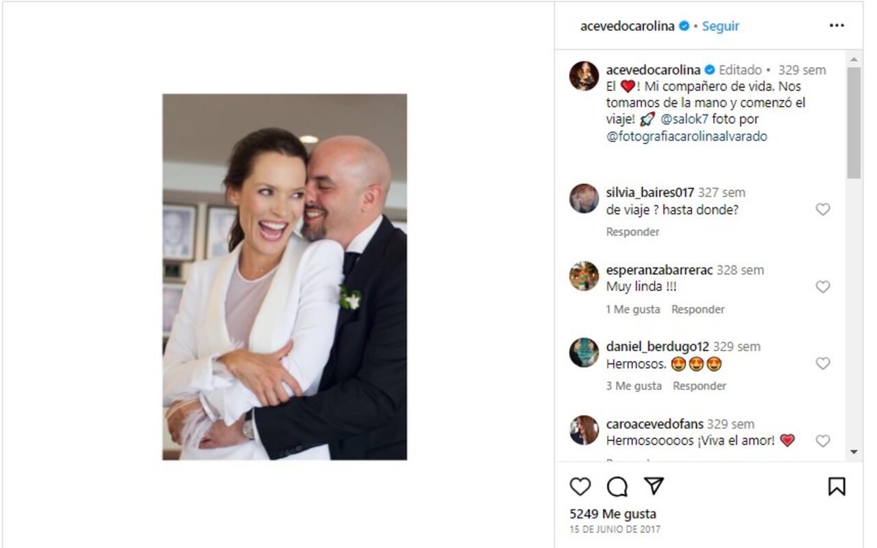 Korn es el ex de Carolina Acevedo