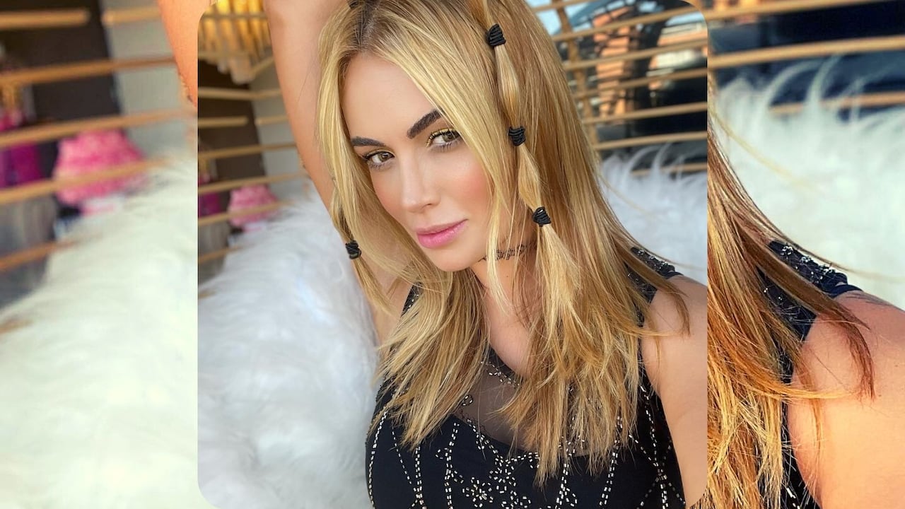 Sara Uribe por poco deja ver su zona íntima, por descuido con exótico traje de baño