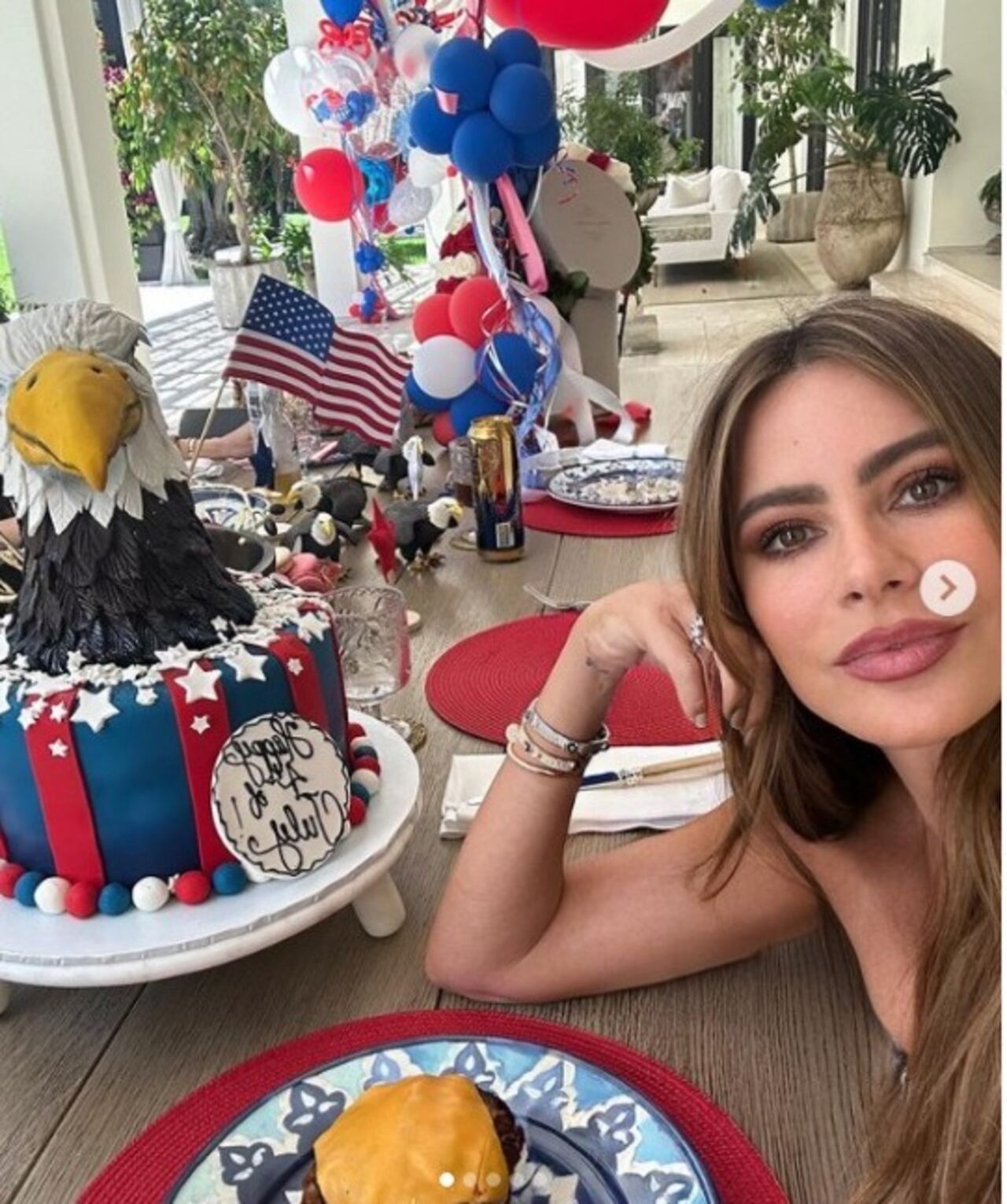 Sofía Vergara celebró el 4 de julio junto a su familia.