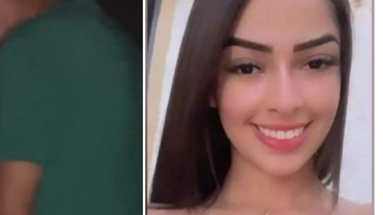 Captura de pantalla video, hombre disparando a su novia