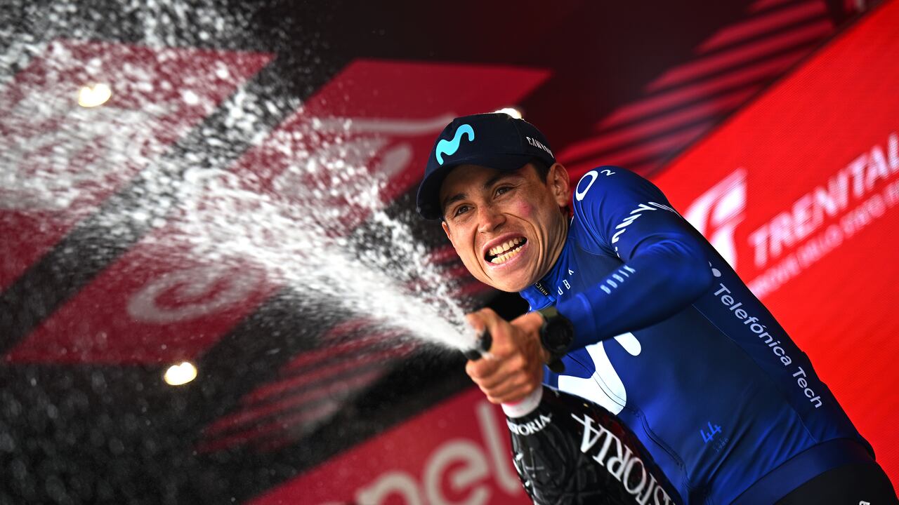 Einer Rubio, pedalista colombiano que ganó la etapa 13 del Giro de Italia.