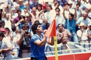 Diego Maradona fue la gran figura en el segundo y último titulo mundialista de Argentina