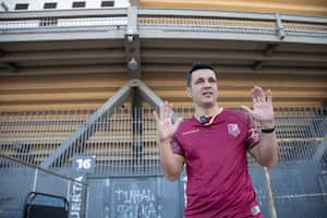 Juan Diego Alvira en el estadio el Campin
