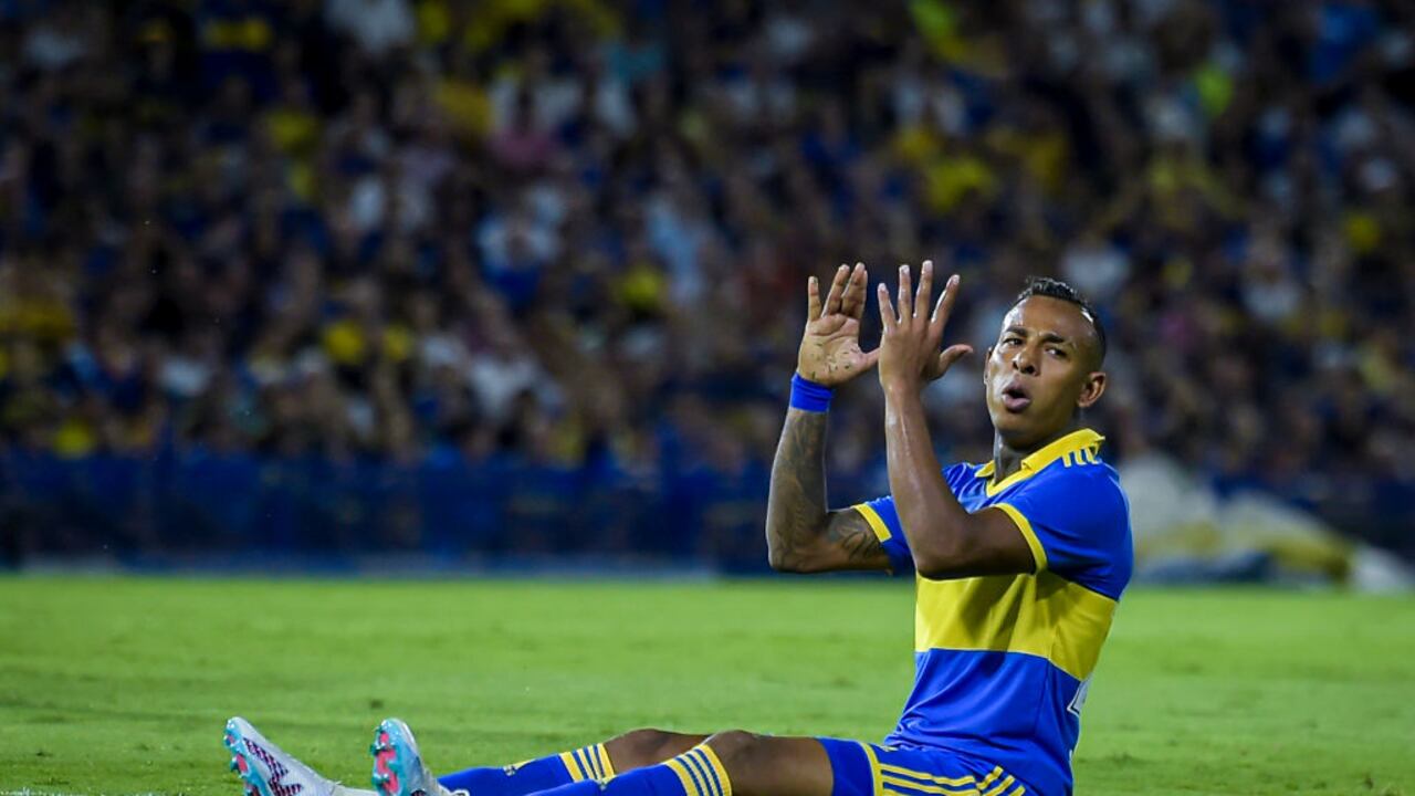 Sebastián Villa, jugador colombiano de Boca Juniors.