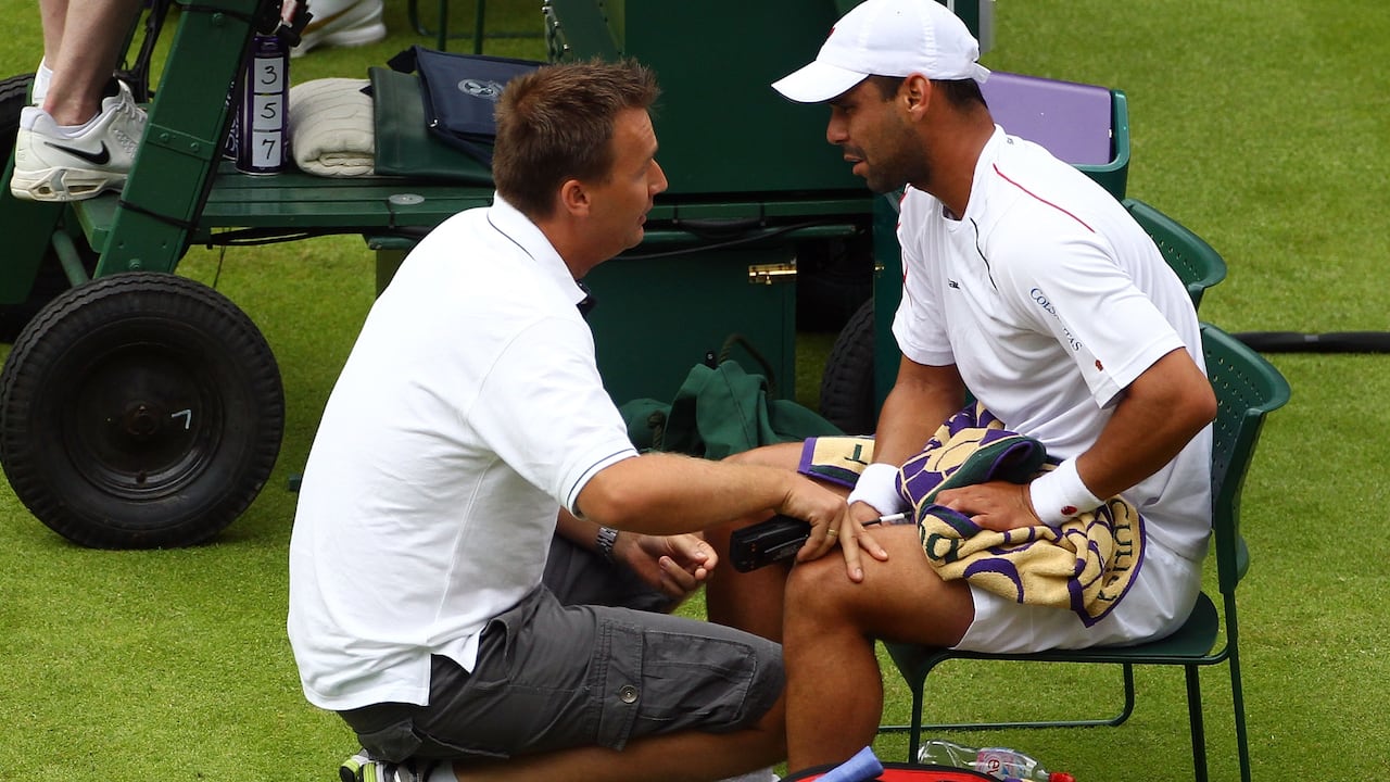 Alejandro Falla, extenista colombiano, y entrenador y capitán del equipo Copa Davis de Colombia