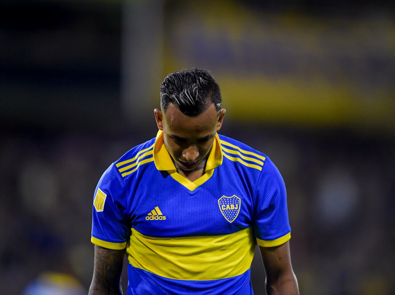 Sebastián Villa, jugador colombiano de Boca Juniors.