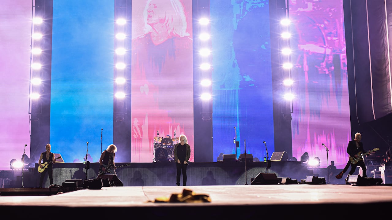Def Leppard en el Parque Simón Bolívar de Bogotá, el 25 de febrero de 2023.