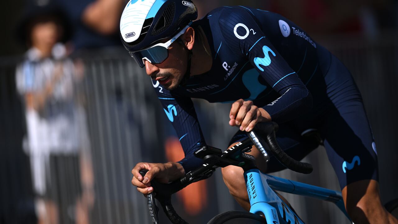 Iván Sosa, ciclista del Movistar.
