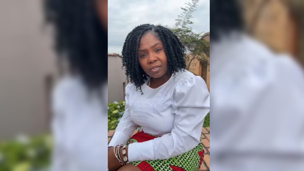 Francia Márquez, vicepresidenta de los colombianos, a través de la transmisión que hizo en Instagram para hablar de sus lujos en Dapa y su movilización en helicóptero