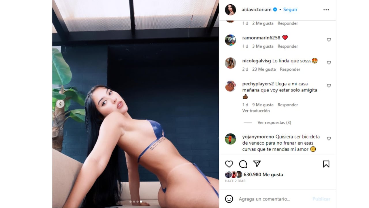 Aída Victoria Merlano se desamarró la tanga y les hizo a sus fans una propuesta indecente